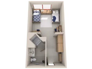 Saint Francis Xavier Hall Layout - Single