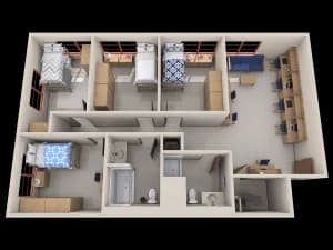 Saint Maria Goretti Hall Layout - 4BR