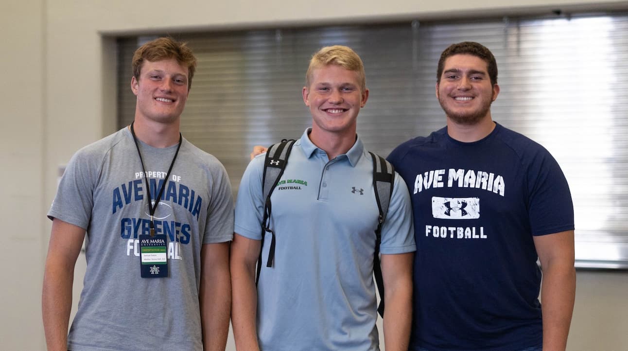 Students at orientation