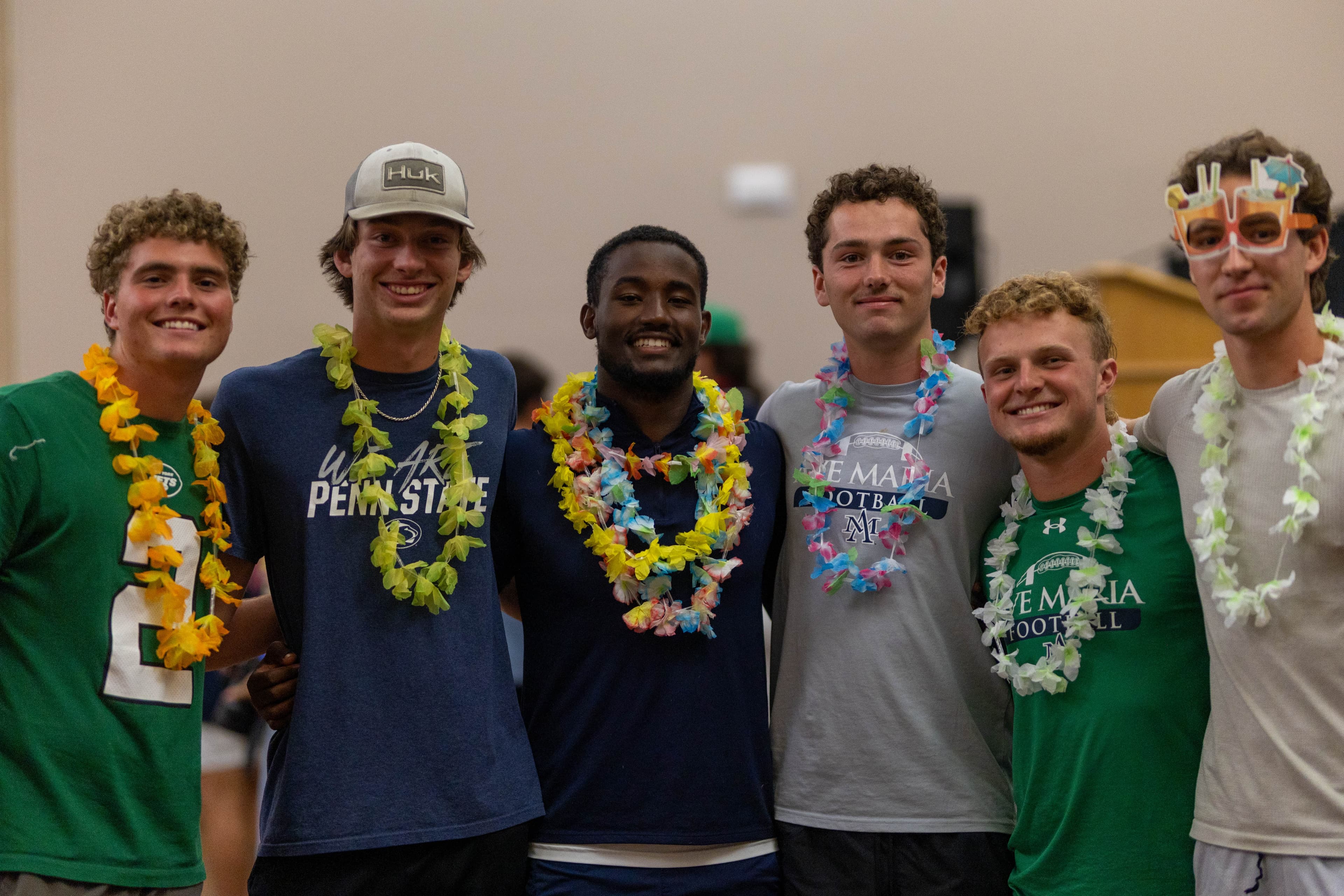 Family enjoying snow cones