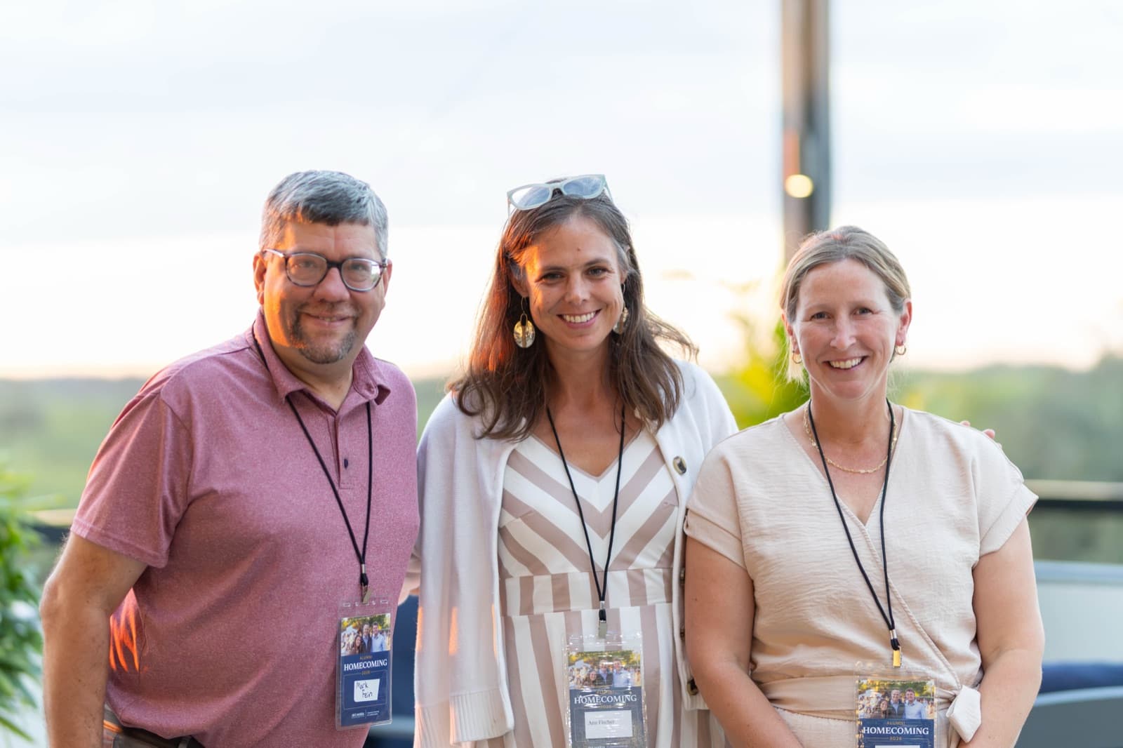 Evening gathering of alumni and guests at the Homecoming reception
