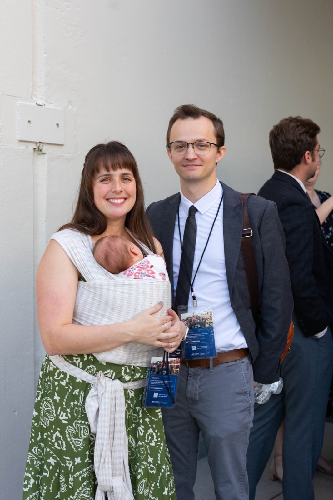 Alumni reconnecting with classmates at the Homecoming reception