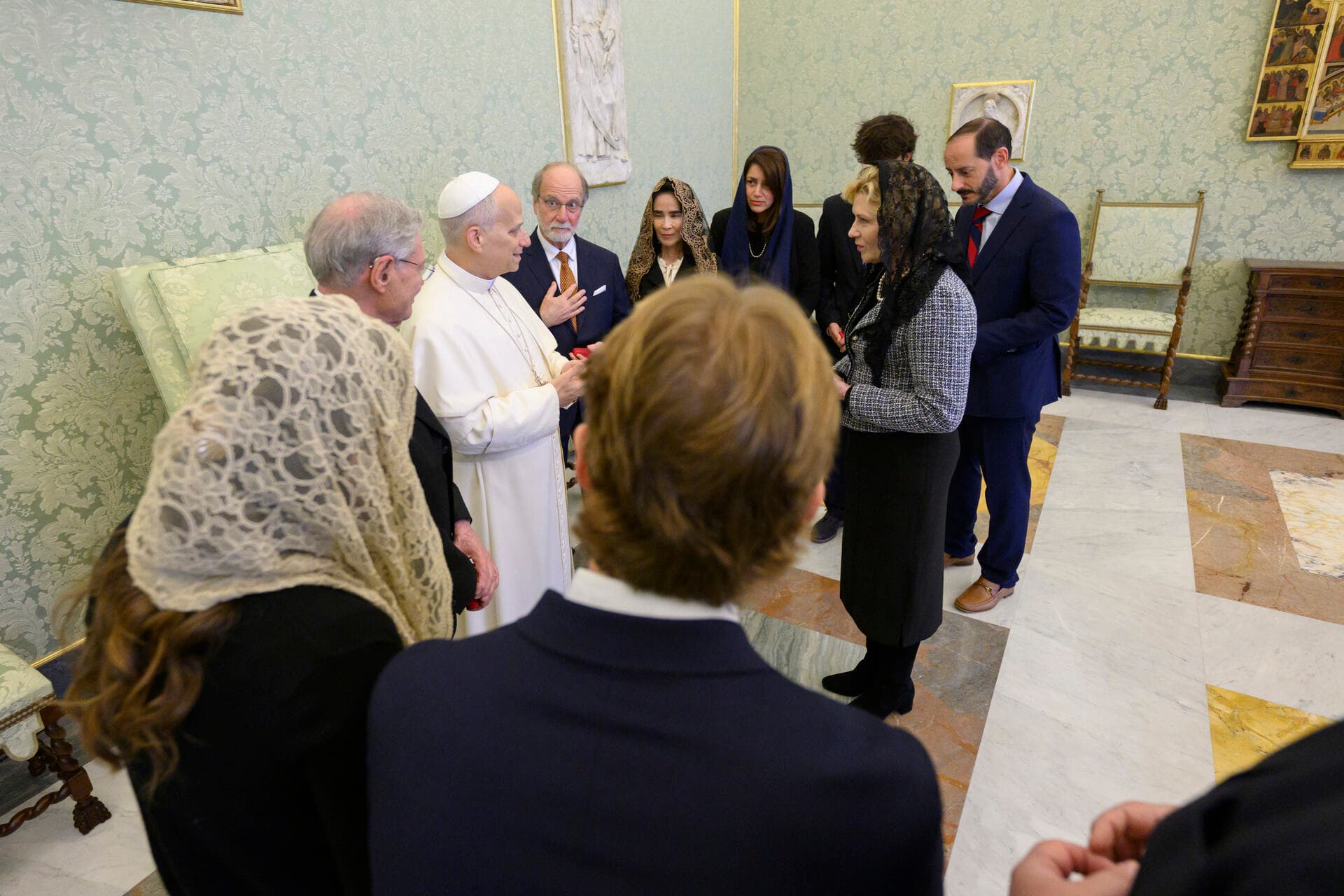 Group with Pope Leo XIV