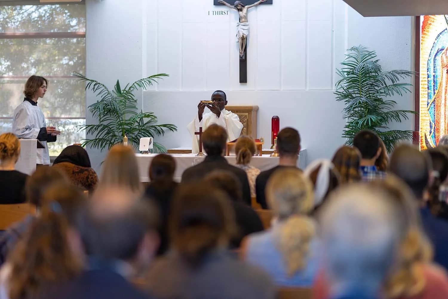 Mass and confession on campus
