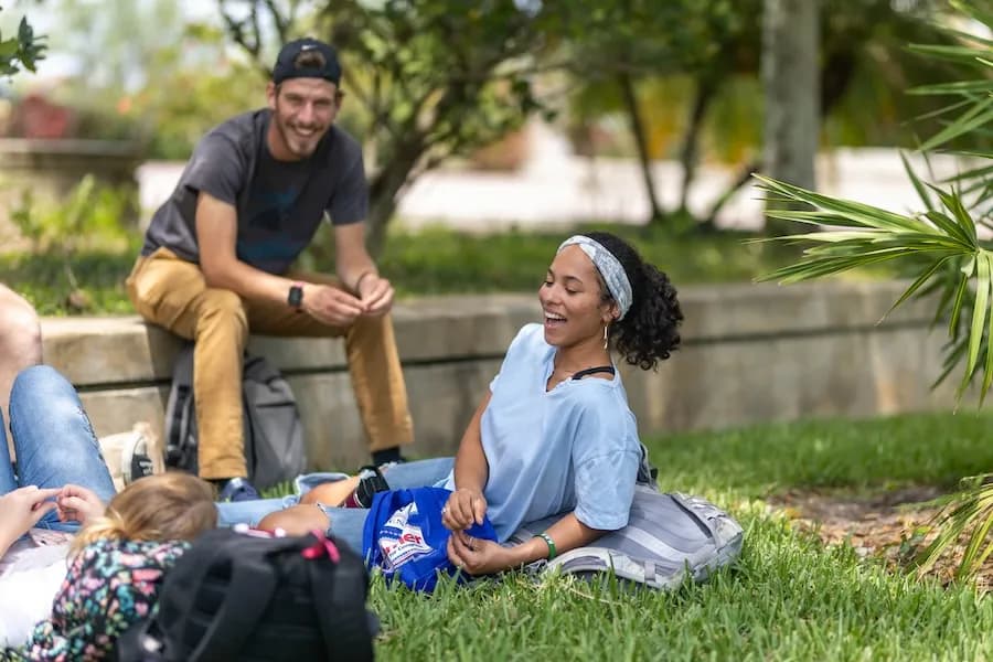 Students having fun