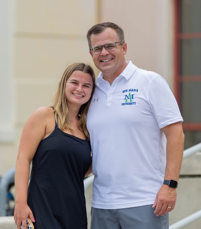 Family at orientation